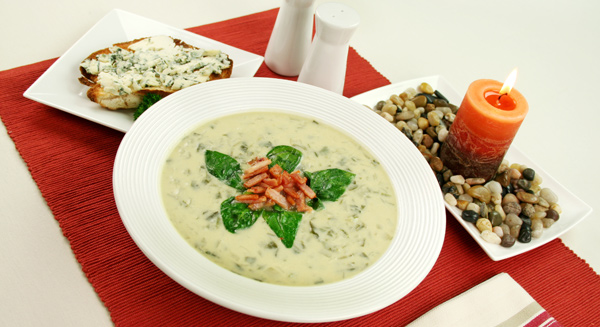 Spring Spinach and Leek Soup