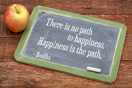Happiness is the Path Buddha
